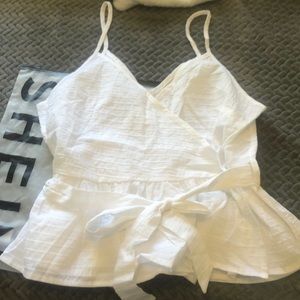 White Solid Cami Top